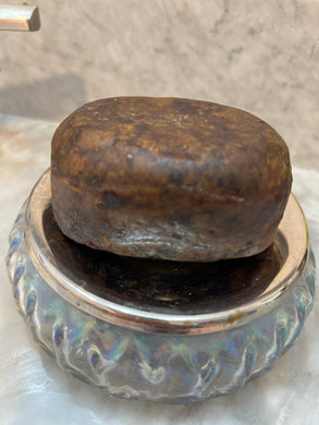 Raw African black soap